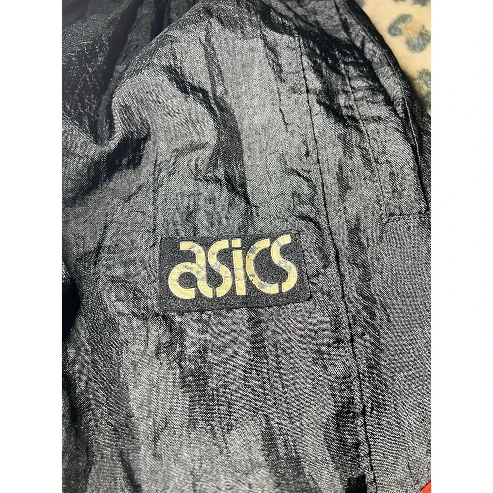 Asics Joggers Mens Medium Track Pants Black Vintage